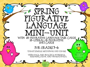 Spring Figurative Language Task Cards