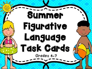 Summer Figurative Language Task Cards